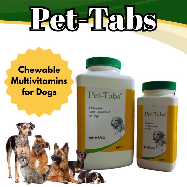 Zoetis PetTabs ( MARCH 2025 ) Chewable Multivitamins Feed Supplement