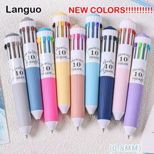 Pen Lukisan 148 Warna 0.8mm – 10 in 1 Retractable Ballpoint Pen Set untuk Sketch Doodle Bullet Journal & Art Supplies