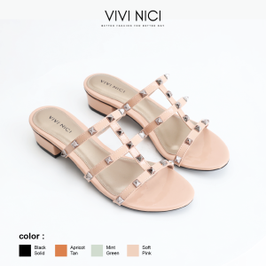 VIVI NICI - Meili Sandal Wanita Hak 3 Cm