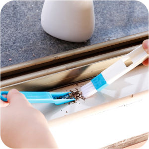 2 in 1 Multipurpose Mini Brush Household Window Gap Keyboard Cleaning Brush With Dust Pan Portable Mini Cleaning Brush for Window Groove Keyboard Corner Dust Remover