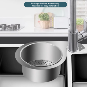 304 Stainless Steel Draining Basket for Home Users Swan Water Filter Draining Function AntiDrip Design