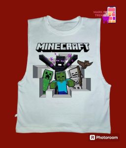 MUSCLE TEE MINE CRAFT DESIGN FOR KIDS