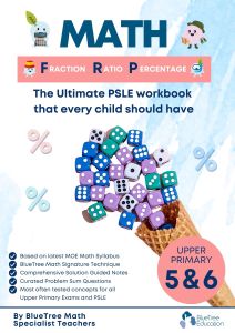Best Seller PSLE Math Revision Bluetree Education Upper Primary Math Workbook Fraction Ratio  Percentage for Primary 5 and Primary 6