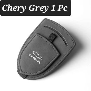 【C225 READY STOCK】Chery Car Magnetic Sunglasses Holder Sun Visor Glasses Hanger Clip Suede Leather Eye Glasses Organizer