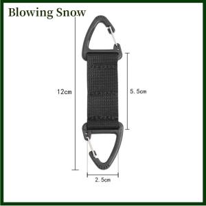 Blowing ตะขอคาราไบเนอร์สำหรับตั้งแคมป์กลางแจ้งตะขอปีนเขาสายรัดหัวเข็มขัดคลิปแขวนพวงกุญแจคาราบิเนอร์อุปกรณ์เอาตัวรอด