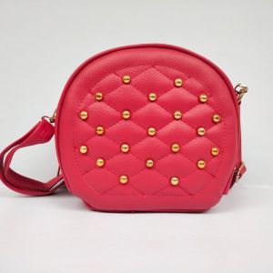 Tas selempang wanita sling bag bulat tas mini kulit sintetis sling bag korea tas trendy fashion