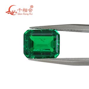 5x7mm-10mm Emerald Octagonal Shape Emerald Tsavorite Color YAG Loose Stone Yttrium Aluminium Garnet With Inclusions DIY Accessories for Jewelry Making