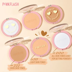PINKFLASH Long-lasting 8-Hour Matte Lightweight Traceless Waterproof Oil Control Pressed Powder Makeup Foundation OhMySelf