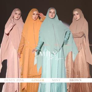 ORIGINAL Gamis Syari Emily Set by Ray.na gamis busui realpic ORI