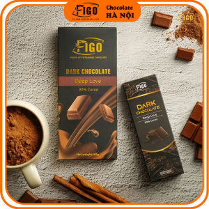 [Chính hãng] Socola đen đắng 90% Cacao Figo Dark Chocolate 90% Cacao Hộp 50gr Giảm cân Ngăn ngừa bệnh tiểu đường ăn socola đen rất tốt sức khỏe