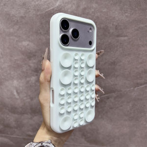 Shockproof Circular Suction Cup Silicone Phone Case for iPhone 17 Pro Max 16 15 14 Air Adsorption Strong Multi Function Cover