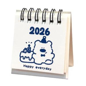 Ngựa 3D giấy lịch 2026 máy ảnh compact Thiết kế cho máy tính để bàn văn phòng nhà cửa thân thiện với công cụ lập kế hoạch hàng tháng