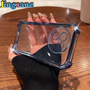 Jingsanc Simple Clear Phone Casing Suitable For VIVO V30e 5G Case Four Corner Protection Anti Fall Shockproof Electroplating Back Cover A59-1