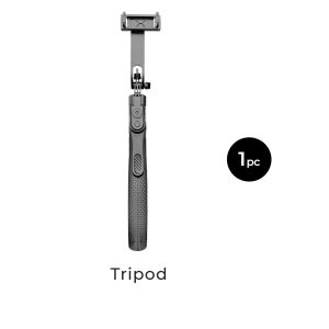 CURIO Extended Tripod - Selfie Stick Tripod 3 in 1 Monopod for Phone (210cm Long Bluetooth Light)