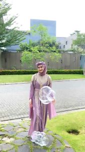 Kaftan Meera Shakira Wanita Kondangan Gratis Inner & Turban
