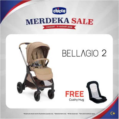 Chicco Bellagio 2 Two Ways Facing Rubber Wheels Stroller (Caramel)