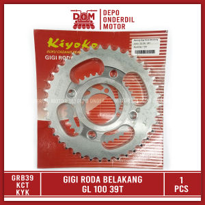 Gear Belakang GL 100 39T (KIYOKO) - Gigi Tarik Ger Gir Roda Belakang Rear Sprocket HONDA GL125 CB100