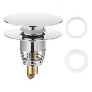 Kitchen Sink Drain Basket Anticlogging Drain Stoppers Bounce Cores Sink Strainer Wash Basins Drain Easy to Use