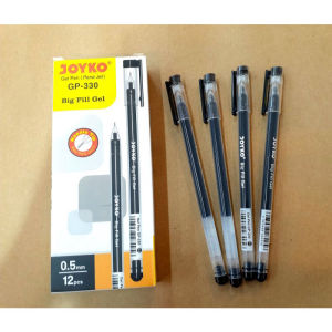 (1PAK ISI 12PCS)JOYKO BALLPOINT GEL PEN GP-330