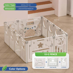 Foldable Kids Gaming Fence Safety Baby Playpen Fence Kids Game Activity Center (12-24pcs )