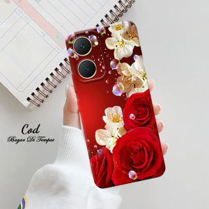 Softcase Cassing Case Hp VIVO Y03 / Y18 Series Pro Camera Gambar BUNGA FLOWER New Cassing Hp Softcase Fashion Lembut - Imut - Lucu Pelindung Camera Silikon Lembut Terbaru Untuk Wanita - Pria - Dewasa - Remaja COD BAYAR DI TEMPAT