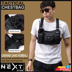 Terlariis!!!Chest Bag Rig Tas Dada Multifungsi Biker Motor Waterproof Waist Bag Tas Dada Chest Bag Chest Rig Bag Multifungsi Murah Tas Dada tas bahu pria chestbag tactiical pria tas pelindung dada bikers sepeda  pria Berkualitas anti air