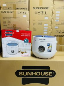 Nồi cơm điện SUNHOUSE SHD8606 /SHD8606R 18L  6 -8 người ăn  lòng dày giữ ấm  chống dính tổ ong Mỹ  có quai sách . Bảo hành chính hãng 12 tháng toàn quốc