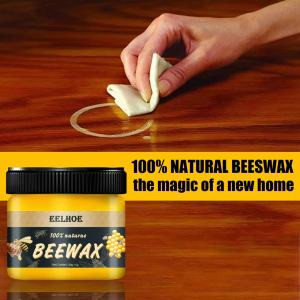 Beeswax Furniture Polish || Natural Beeswax Conditioner Maintenance Kit || Wood Furniture Restoration || Sealant