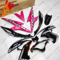 Yamaha NVX 155 Cover Set AEROX Costume Black Pink STICKER AEROX HLY Original 100%. 