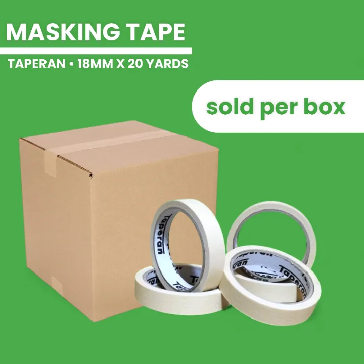 Masking Per Box Masking Tape 18mm Taperan Brand - Sold Per Box | Lazada PH