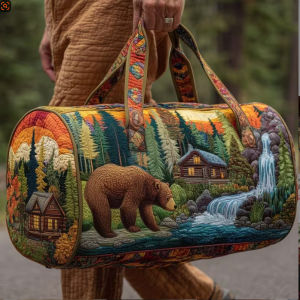 2026  New printed handbag for travel   Multifunctional sports and fitness storage bag for short trips