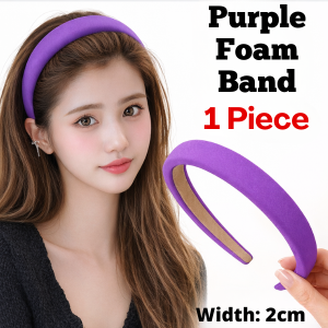 AIDA Headband female simple color wild go out wide-brimmed face wash hair hoop headwear 防滑压发头箍女网红碎发卡简约色百搭外出宽边洗脸发箍头饰