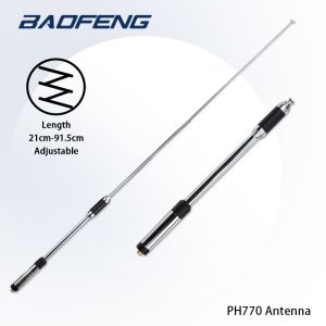 Baofeng RH770 Dual Band High Gain SMA-Female Male Telescopic Handheld Wireless Antenna Suitable for Baofeng UV-5R UV-82 BF-888S Two Channel Radio Cignus Kenwood Original UHF/VHF
