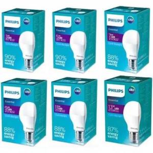Lampu Philips LED Essential 9W 7W 5W 3W Cool Daylight Bohlam Lampu LED