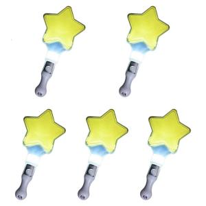 Gói của 5 đầy màu sắc que đèn LED phát sáng nhấp nháy Gậy trái tim sao hình ánh sáng lên Wands cho Đảng LED Glow Rod câu lạc bộ đêm