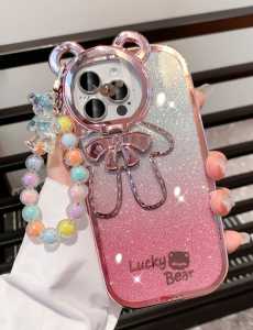 140 SOFTCASE LUCKY BEAR+GANTUNGAN KOREAN LOOK