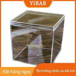 YIBAR Mini kẹo Slime Pha Lê Bùn bao bì hộp vuông cao trong suốt hộp nhựa Betta chăn nuôi