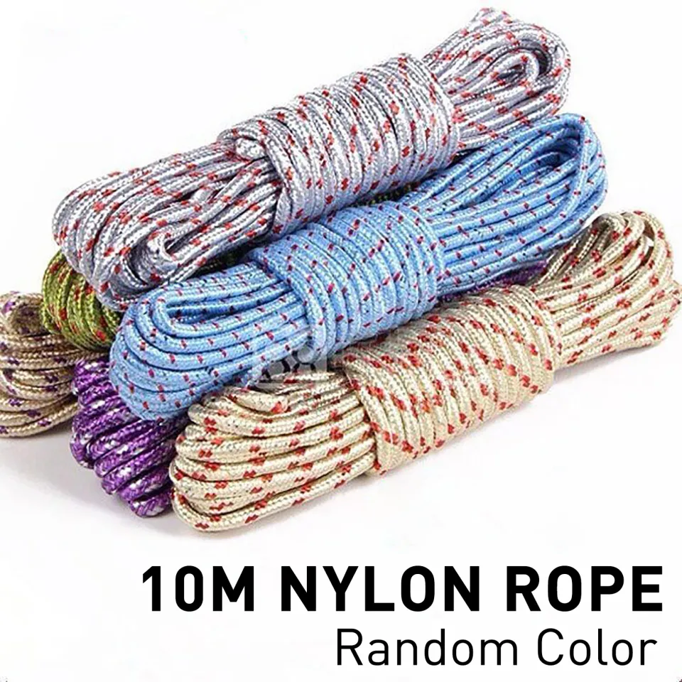 Free shipping】Nylon Rope Outdoor Shade Net Drawstring Wear-Resistant Thick  Rope Windproof And Non-Slip Clothesline Quilt Rope Binding 1/5/10 Pcs
