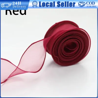 9m FISH TAIL Ribbon Riben Gift Satin Organza DIY Material Bouquet Flower Packaging Satin ribbon floral ribbon