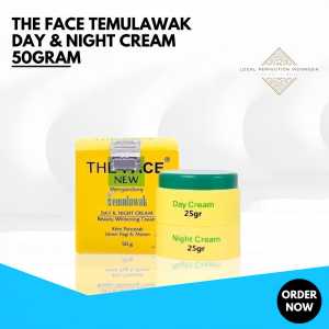 THE FACE Temulawak Susun Cream Siang 25gram dan Malam 25gram Skincare Series Untuk Perawatan Wajah
