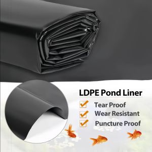 Fish Pond Liner HDPE Geomembrane impermeable Membrane for Garden Pools Landscaping Fish Pond Liner HDPE Geomembrane impermeable membrane Gardens Pools Fish pond liner Aquaculture liner Waterproof pond membrane HDPE pond liner