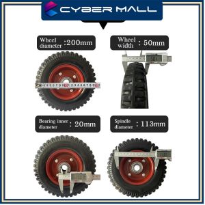 6 Inch/8 InchPushcart Wheel Heavy Duty Pushcart Rubber Steel Body Wheel