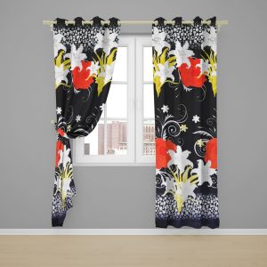 Gorden/hordeng jedela gorden pintu elegan ukuran TINGGI 225CM FREE hook&tali hordeng kordeng gordyn LP
