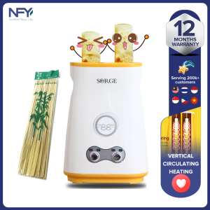 Korean egg cup breakfast machine household mini double barrel fryer/Chicken rolls machine Korean double layer egg sausage machine