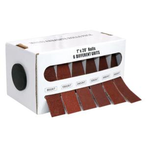Sandpaper Dry Sanding Emery Strips Stretchable Sandpaper Wrap Strips Dispenser Cloth 4/5/6 Grits