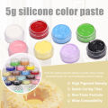 5g  Liquid Silicone Color Paste Oily Solid Color DIY Pinch Glue AB Silicone High Concentration Coloring Silicone Mold Pigment. 