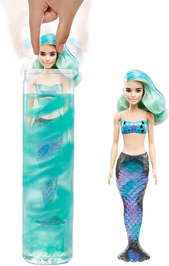 Reveal Barbie Mermaid Barbie That Changes Color In Water Mattel