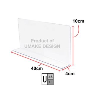 UMAKE Transparent Sink Splash Guard Premium Acrylic Water Splash Guard for Kitchen Backsplash Dapur