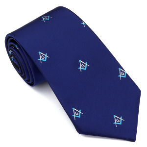 Mens Masonic Necktie Square & Compass G Symbol Jacquard Tie 3 Colors for Freemason Lodge Wedding Formal Business HAWSON2026