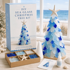 YOUSHI TOP Làm thủ công Bộ dụng cụ làm cây thông Noel tự làm với Sao Biển Lãng mạn Cây thủy tinh Bộ dụng cụ thủ công dành cho người lớn Nhiều màu sắc Bộ dụng cụ làm cây thông Noel 3D Giáng sinh